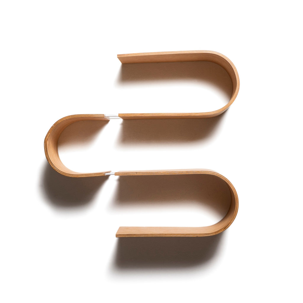 Floating Wooden Wall Shelf - Snake